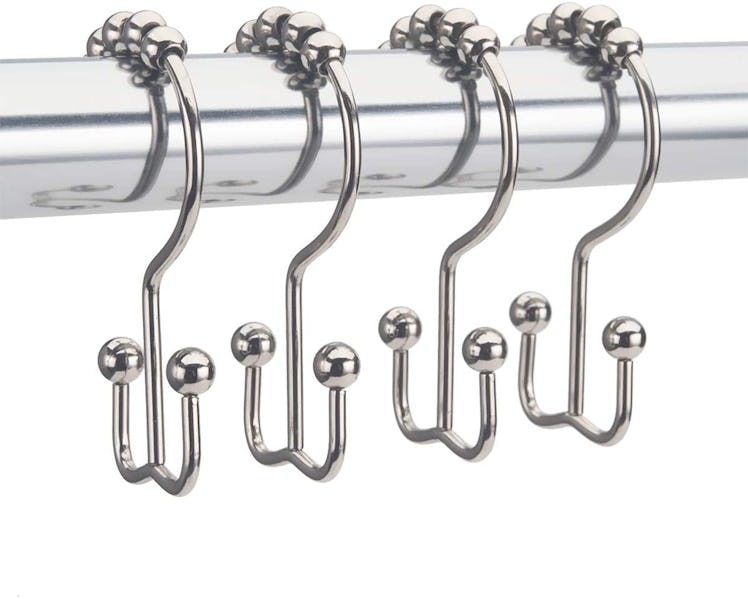 AmazerBath Shower Curtain Hooks (12-Pack)