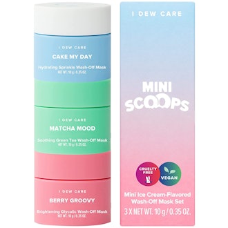 I DEW CARE Mini Scoops Wash Off Face Mask Trio (3-Pack)