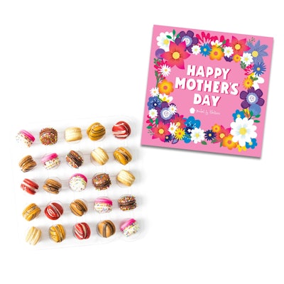 Mother's Day gift basket ideas: always include snacks, like this 25-count assorted macaron box