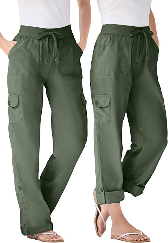 Woman Within Convertible Length Cargo Pant