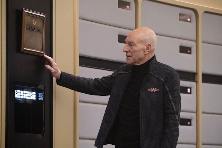 Jean-Luc Picard on the bridge of the Enterprise-D in 'Picard' Season 3.