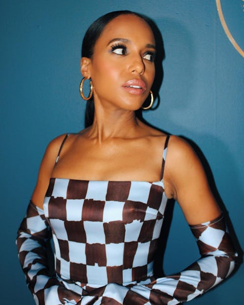 Kerry washington sleek ponytail on the tonight show 2023