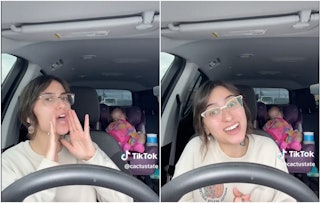 TikTok mom Tatum hilariously discusses toddler car naps in a viral video.