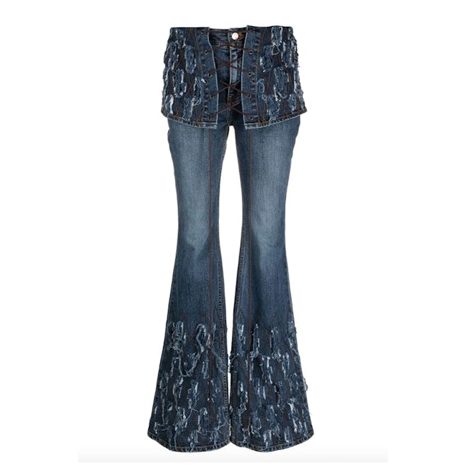 Andersson Bell Distressed-Effect Flared Jeans
