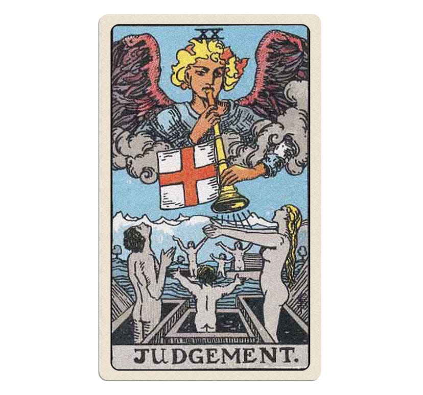 Your May 2023 tarot reading includes the Judgment card