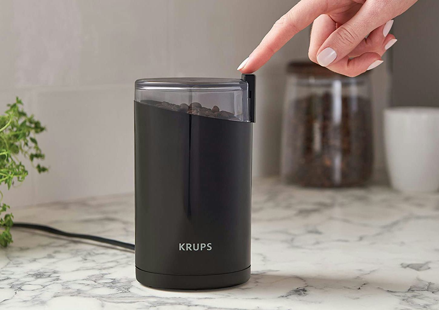 Krups One-Touch Stainless Steel Coffee and Spice Grinder