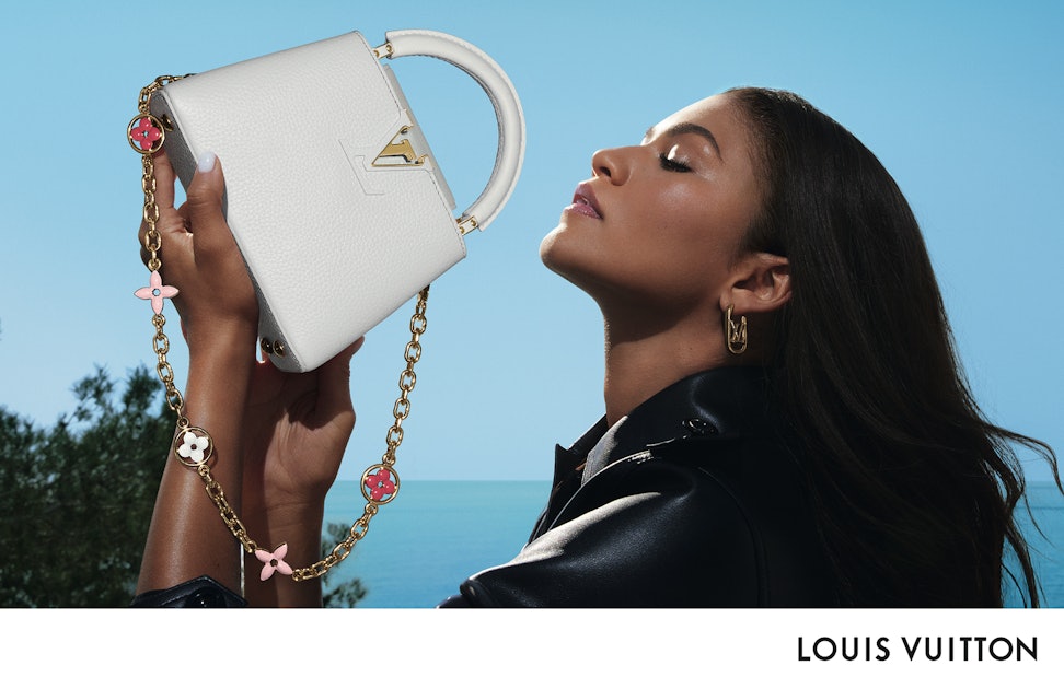 Louis Vuitton Big Logo With White Monogram In High Fashion Blue