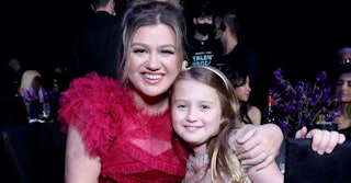 Kelly Clarkson and River Rose Blackstock attend the 2022 People's Choice Awards held at the Barker H...