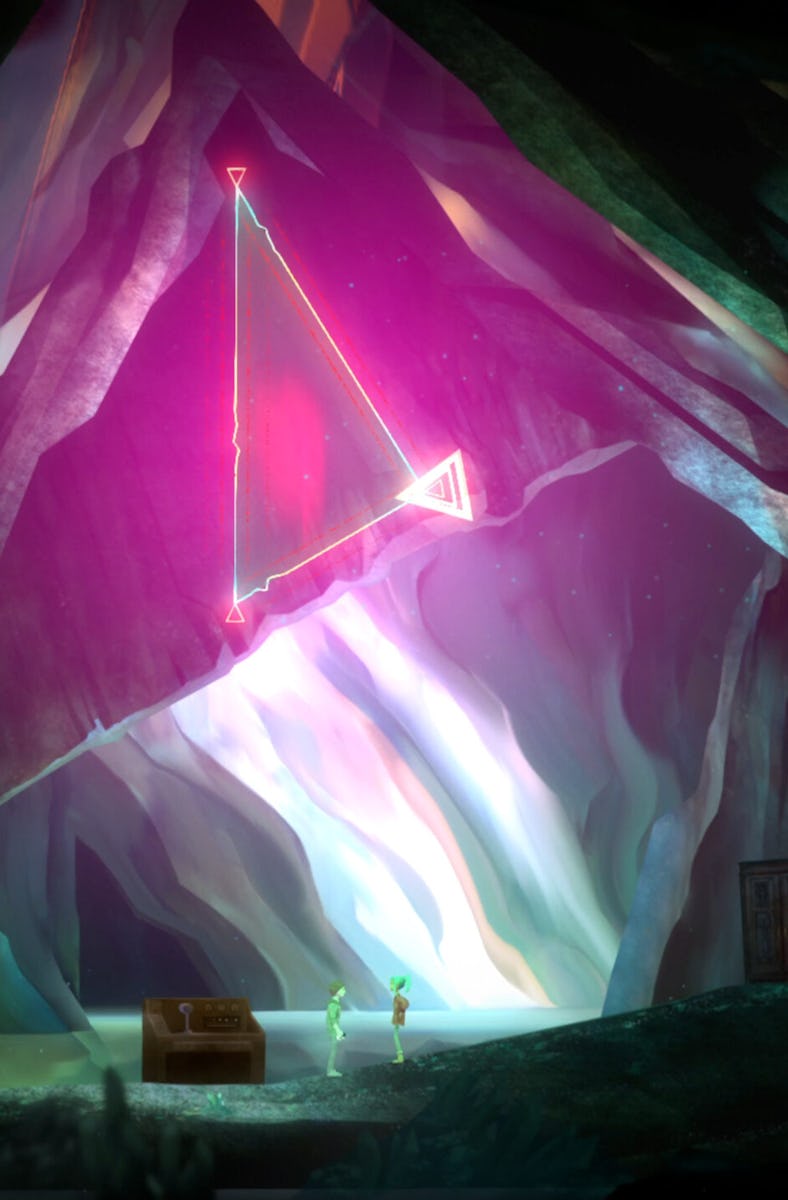 Oxenfree pink green diamond rift