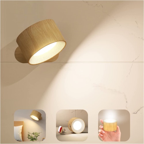 Koopala LED Wall Mounted Sconce with Rechargeable Battery