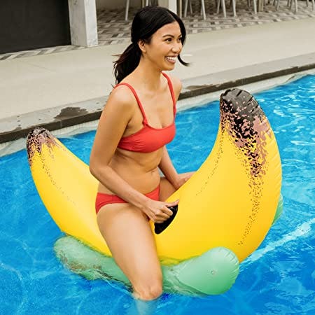 Greenco Giant Inflatable Ride-On Banana Float