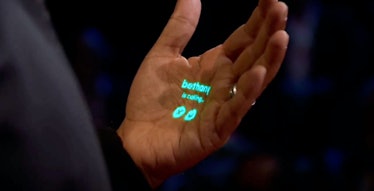 A projection from Humane's wearable.