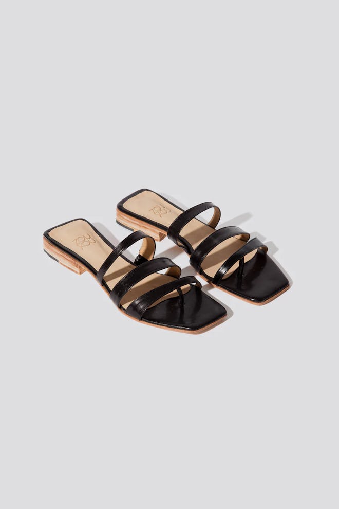 Mother's Day gifts for shoe lovers: these square-toed black sandals.