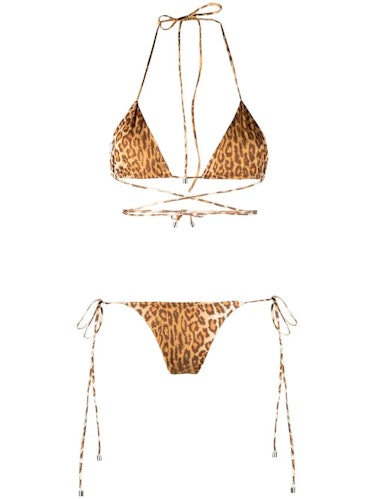 Leopard-Print Bikini Set