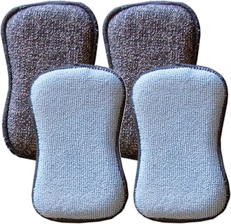 TUFF-SCRUB Microfiber Multi Surface Sponges (4-Pack)