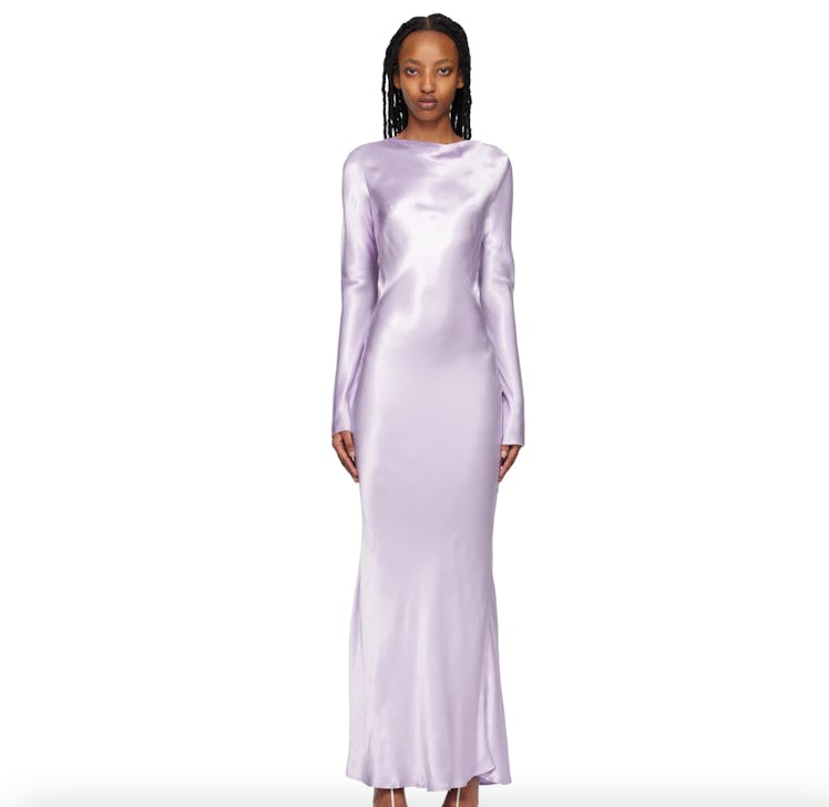 BEC + BRIDGE Purple Ren Long Sleeve Midi Dress