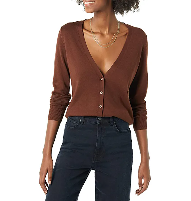 Amazon Essentials Lightweight V-Neck Cardigan
