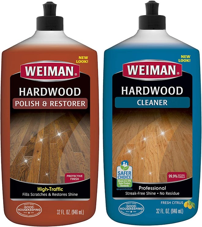 Weiman Hardwood Floor Cleaner and Polish Restorer Combo  (2-Pack) 