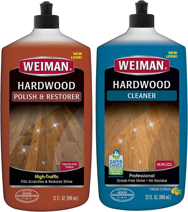 Weiman Hardwood Floor Cleaner and Polish Restorer Combo (2-Pack)