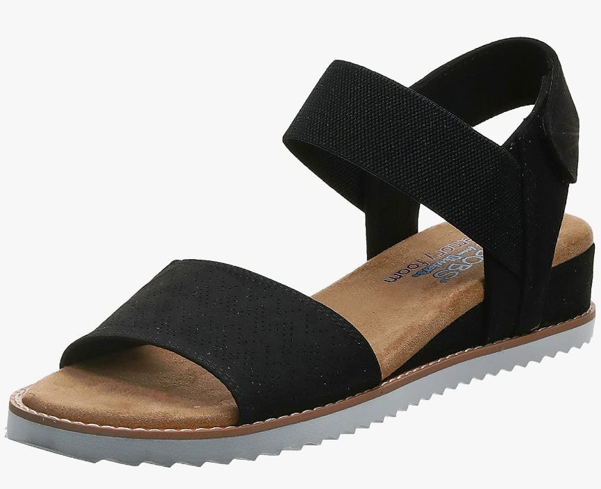 Skechers Women&rsquo;s Desert Kiss-Stretch Quarter Strap Sandal Flat