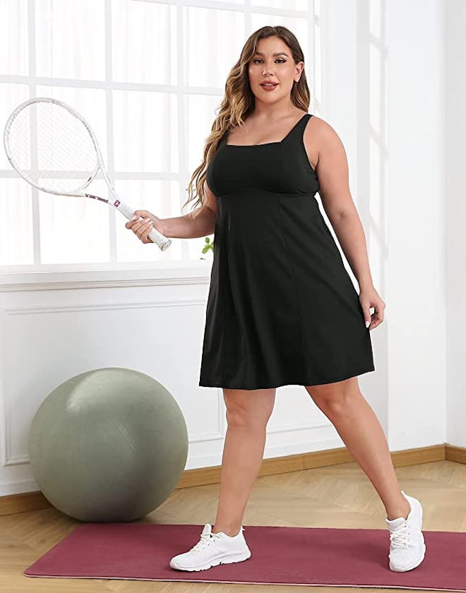 HDE Tennis Dress With Built-In Shorts & Bra