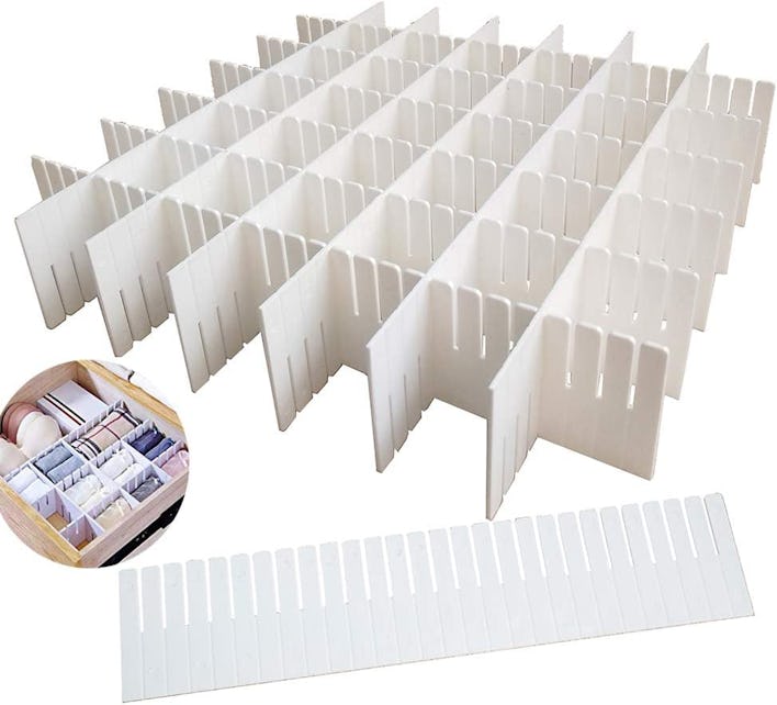 OJYUDD Grid Drawer Dividers (12 Pieces)