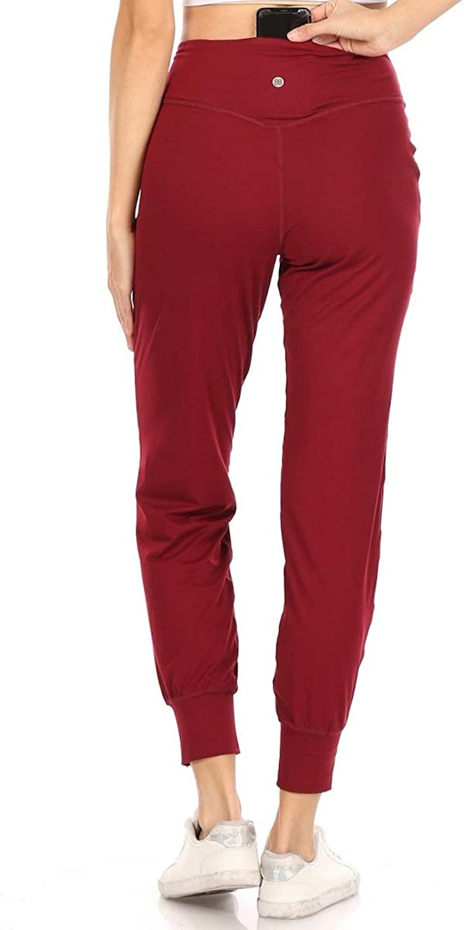 Leggings Depot Track Cuff Sweatpants