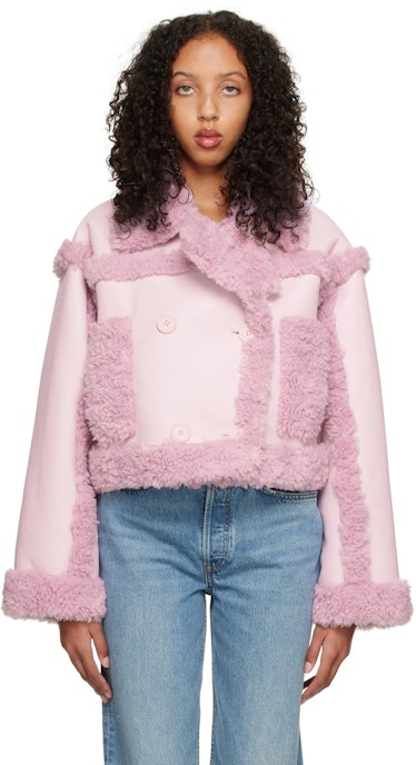 SSENSE Exclusive Purple Kristy Faux-Shearling Jacket