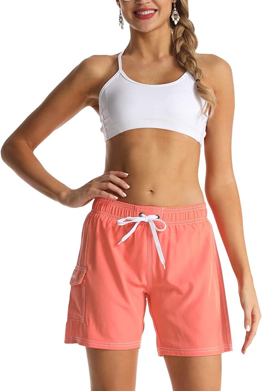 Rocorose Quick Dry Drawstring Swim Shorts