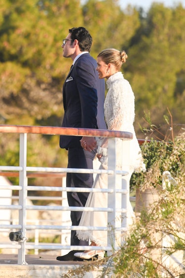 Sofia Richie wears custom Chanel dress to Elliot Grainge wedding