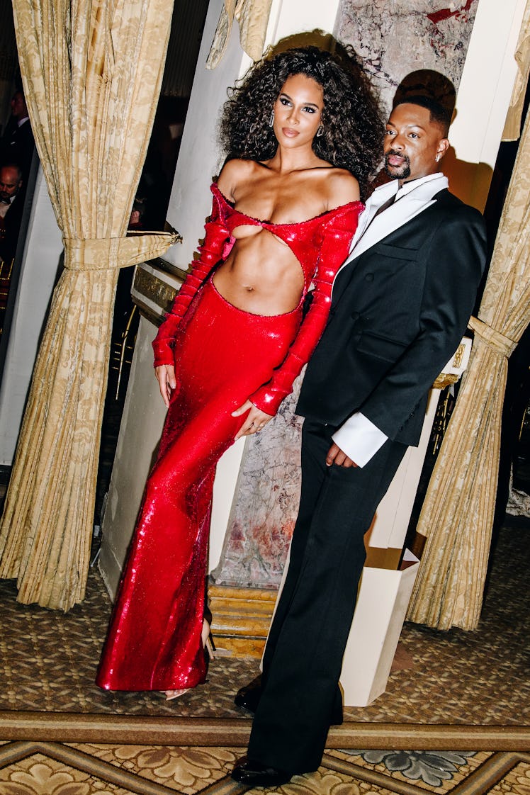Cindy Bruna and LaQuan Smith at the Save Venice Gala held at The Plaza Hotel on April 21, 2023 in Ne...