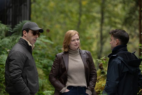 Jeremy Strong, Sarah Snook, and Kieran Culkin in 'Succession.' Photo via HBO