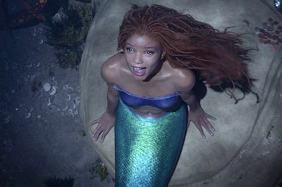 Halle Bailey in 'The Little Mermaid', which is sparking mermaidcore trend.