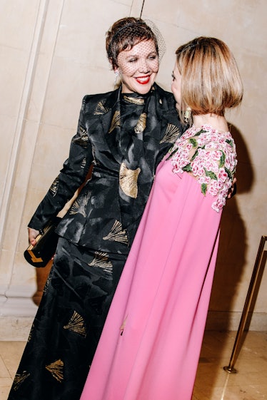 Maggie Gyllenhaal and Cara Buono at the Save Venice Gala held at The Plaza Hotel on April 21, 2023 i...