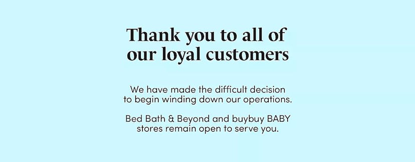 buybuy BABY has filed for bankruptcy.