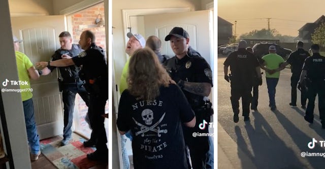 An Arkansas man was arrested after piercing his son's ear unlawfully in new viral video.