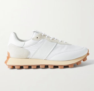 Tod's 1T Suede and Leather-Trimmed Shell Sneakers