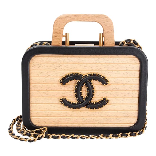 Chanel Beech Wood Small Vanity Shoulder Bag