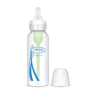 Dr. Brown’s Natural Flow® Anti-Colic Options+™ Narrow 8 oz. Baby Bottle with Level 1 Slow Flow Nippl...