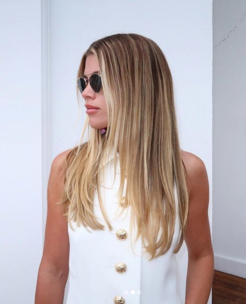 Sofia Richie straight hair at France wedding 2023