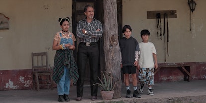 Ashley Ciarra as Luna, Demián Bichir as Chava , Evan Whitten as Alex and Nickolas Verdugo as Memo in...