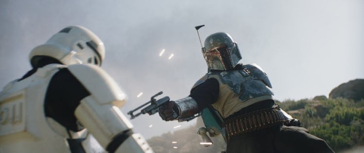 Temuera Morrison as Boba Fett in The Mandalorian