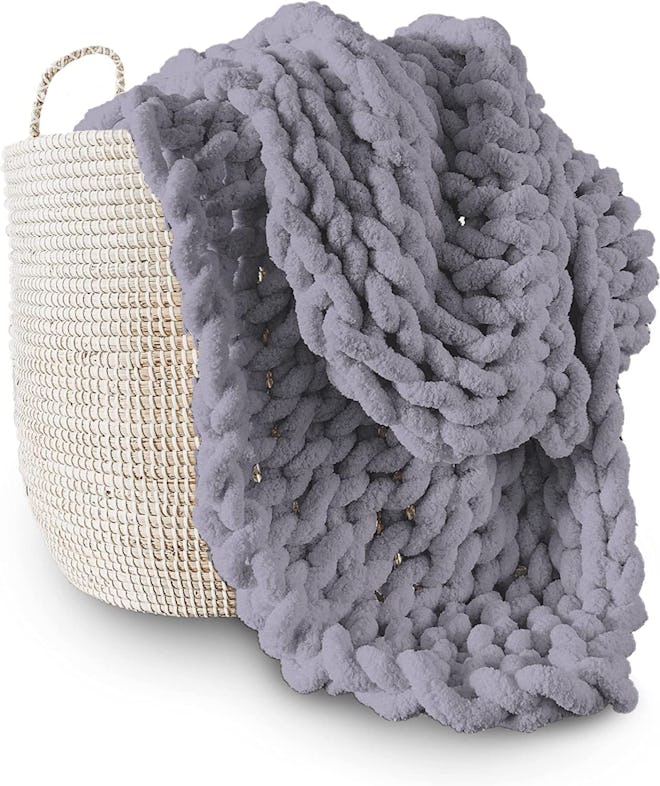 Adyrescia Chunky Knit Throw Blanket