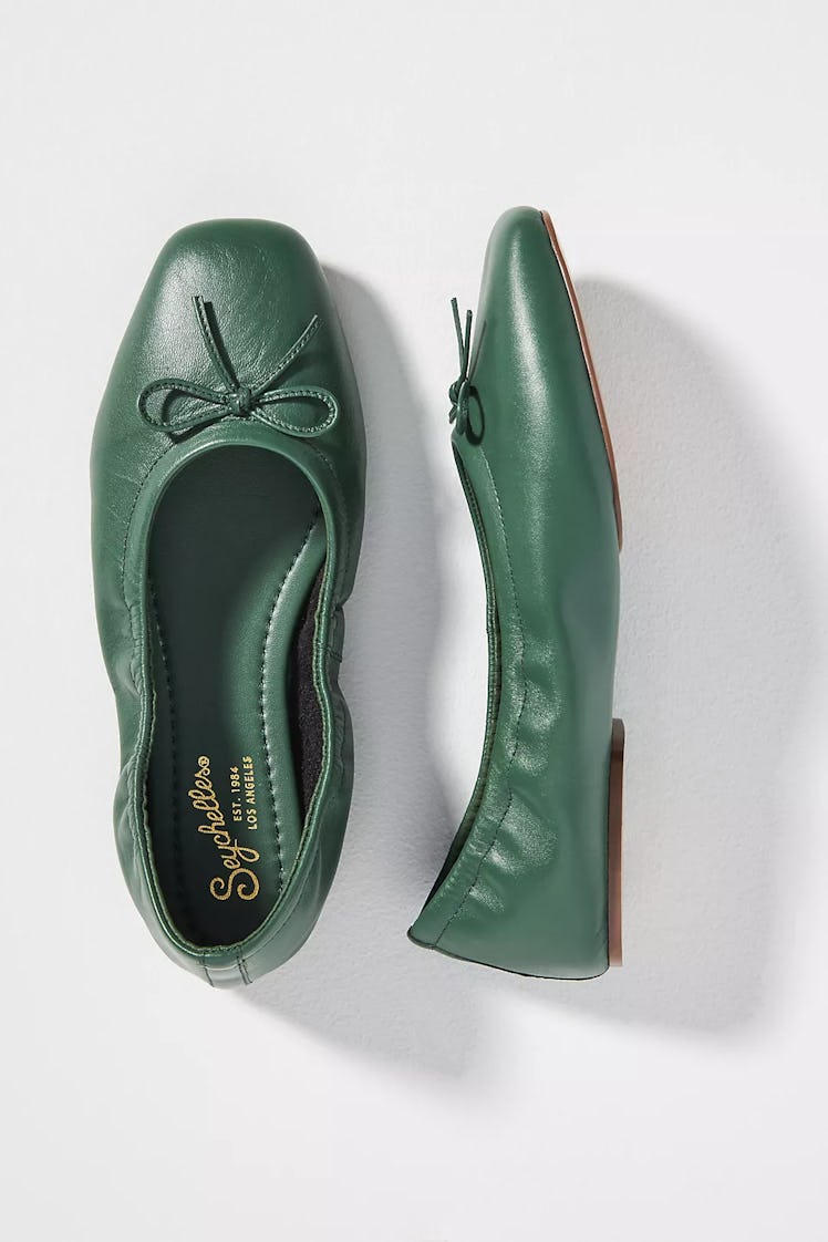 Emerald Green Seychelles Breathless Ballet Flats