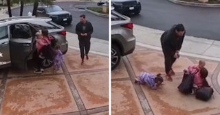 A viral TikTok video shows a dad scrolling his phone while his wife unloads their car — and it's a p...
