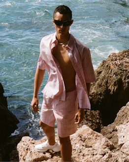 a look from Givenchy's plage collection