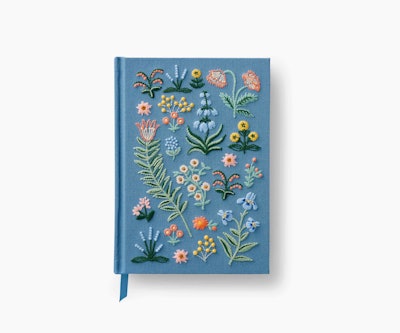 Embroidered Journal — Menagerie Garden