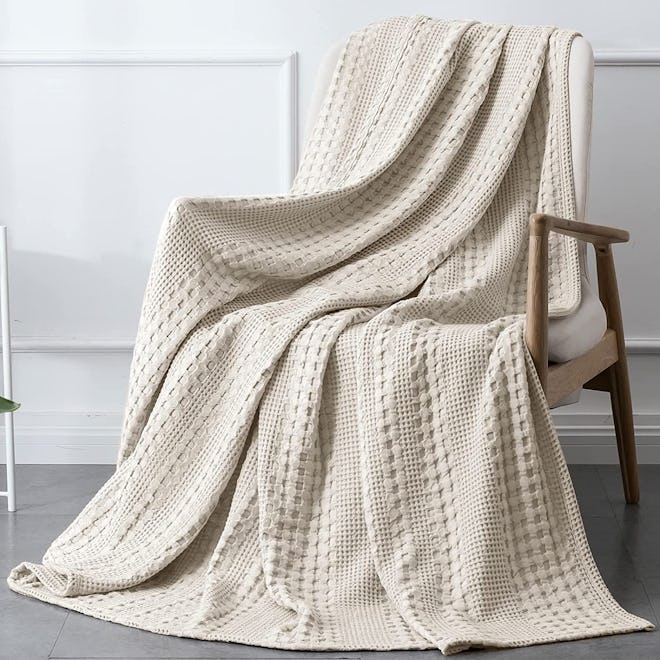 PHF Cotton Waffle Weave Throw Blanket