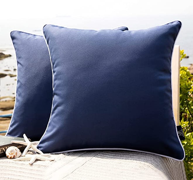 Phantoscope Outdoor Waterproof Throw Pillow Covers (Pack of 2)