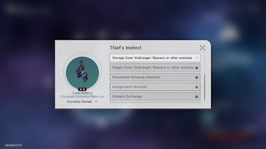 Thief's Instinct in Honkai Star Rail item